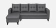 Norris Fabric LHS 6 Seater Sectional Sofa In Steel Grey Colour