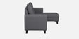 Norris Fabric LHS 6 Seater Sectional Sofa In Steel Grey Colour Norris Fabric LHS 6 Seater Sectional Sofa In Steel Grey Colour