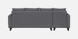 Norris Fabric LHS 6 Seater Sectional Sofa In Steel Grey Colour Norris Fabric LHS 6 Seater Sectional Sofa In Steel Grey Colour