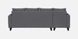 Norris Fabric LHS 6 Seater Sectional Sofa In Steel Grey Colour