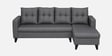 Norris Fabric LHS 6 Seater Sectional Sofa In Steel Grey Colour Norris Fabric LHS 6 Seater Sectional Sofa In Steel Grey Colour