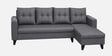 Norris Fabric LHS 6 Seater Sectional Sofa In Steel Grey Colour Norris Fabric LHS 6 Seater Sectional Sofa In Steel Grey Colour