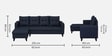 Norris Fabric RHS 6 Seater Sectional Sofa In Cool Cobalt Colour Norris Fabric RHS 6 Seater Sectional Sofa In Cool Cobalt Colour