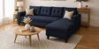 Norris Fabric RHS 6 Seater Sectional Sofa In Cool Cobalt Colour