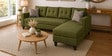 Norris Fabric RHS 6 Seater Sectional Sofa In Moss Green Colour