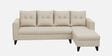 Norris Fabric RHS 6 Seater Sectional Sofa In Silk Cream Colour Norris Fabric RHS 6 Seater Sectional Sofa In Silk Cream Colour