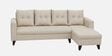 Norris Fabric RHS 6 Seater Sectional Sofa In Silk Cream Colour Norris Fabric RHS 6 Seater Sectional Sofa In Silk Cream Colour