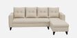 Norris Fabric RHS 6 Seater Sectional Sofa In Silk Cream Colour