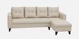 Norris Fabric RHS 6 Seater Sectional Sofa In Silk Cream Colour