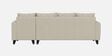 Norris Fabric RHS 6 Seater Sectional Sofa In Silk Cream Colour Norris Fabric RHS 6 Seater Sectional Sofa In Silk Cream Colour