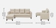Norris Fabric RHS 6 Seater Sectional Sofa In Silk Cream Colour Norris Fabric RHS 6 Seater Sectional Sofa In Silk Cream Colour