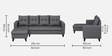 Norris Fabric RHS 6 Seater Sectional Sofa In Steel Grey Colour Norris Fabric RHS 6 Seater Sectional Sofa In Steel Grey Colour