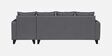 Norris Fabric RHS 6 Seater Sectional Sofa In Steel Grey Colour