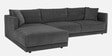 Northern Fabric RHS Sectional Sofa in Charcoal Grey Colour