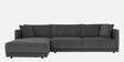Northern Fabric RHS Sectional Sofa in Charcoal Grey Colour