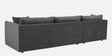 Northern Fabric RHS Sectional Sofa in Charcoal Grey Colour