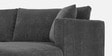 Northern Fabric RHS Sectional Sofa in Charcoal Grey Colour
