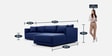 Northern Fabric LHS Sectional Sofa In Royal Blue Colour