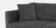 Northern Fabric LHS Sectional Sofa in Charcoal Grey Colour