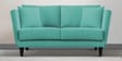 Norway Velvet 2 Seater Sofa in Barmuda Aqua Colour