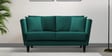 Norway Fabric 2 Seater Sofa in Arabian Green Colour