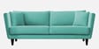 Norway Velvet 3 Seater Sofa in Barmuda Aqua Colour