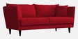 Norway Velvet 3 Seater Sofa in Cherry Red Colour