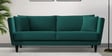 Norway Velvet 3 Seater Sofa in Arabian Green Colour