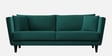 Norway Velvet 3 Seater Sofa in Arabian Green Colour