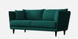 Norway Velvet 3 Seater Sofa in Arabian Green Colour