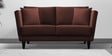 Norway Velvet 2 Seater Sofa in Chocolate Brown Colour