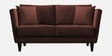 Norway Velvet 2 Seater Sofa in Chocolate Brown Colour