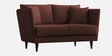 Norway Velvet 2 Seater Sofa in Chocolate Brown Colour