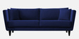 Norway Velvet 3 Seater Sofa in Indigo Blue Colour