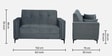 Nova 2 Seater Fabric Sofa In Dark Grey Color.