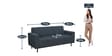 Nova Fabric 3 Seater Sofa in Charcoal Grey Colour