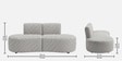 Nova Classic Houndstooth 3 Seater Armless Sofa In White And Black Colour Nova Classic Houndstooth 3 Seater Armless Sofa In White And Black Colour