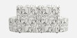 Nova Modern Muse 3 Seater  Armless Sofa In White And Black Colour