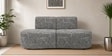 Nova Urban Maze 3 Seater  Polyester Fabric Armless Sofa In White And Black Colour