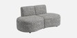 Nova Urban Maze 3 Seater  Polyester Fabric Armless Sofa In White And Black Colour