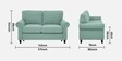 Novel 2 Seater Sofa in Green Colour