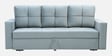 Novelli Velvet Fabric Sofa Cum Bed in Mint Green Colour With Storage