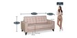 Novelty 3 Seater Sofa in Beige Colour