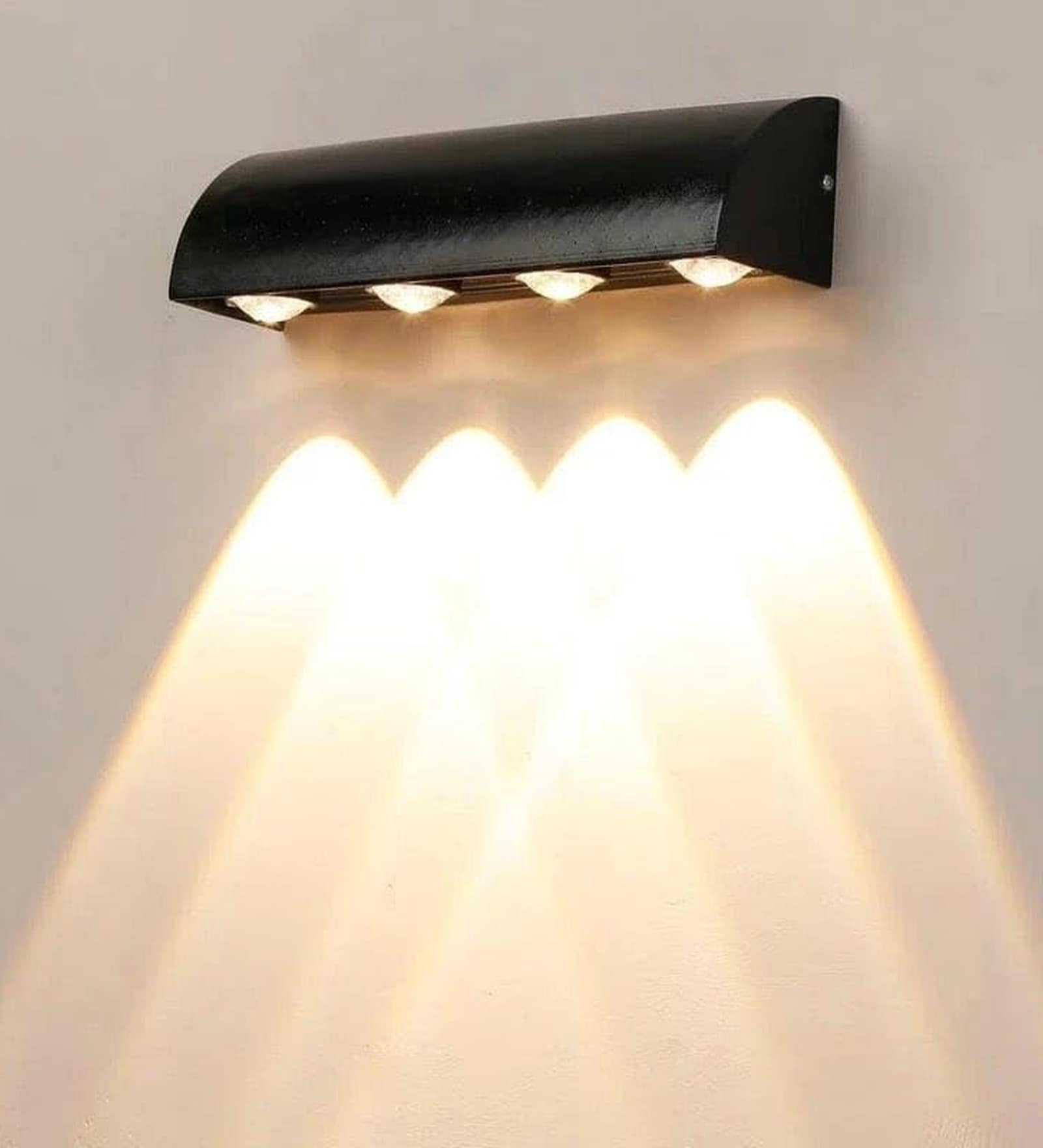 Noir Cascade Sand Black LED Wall Sconce 4W 3000K