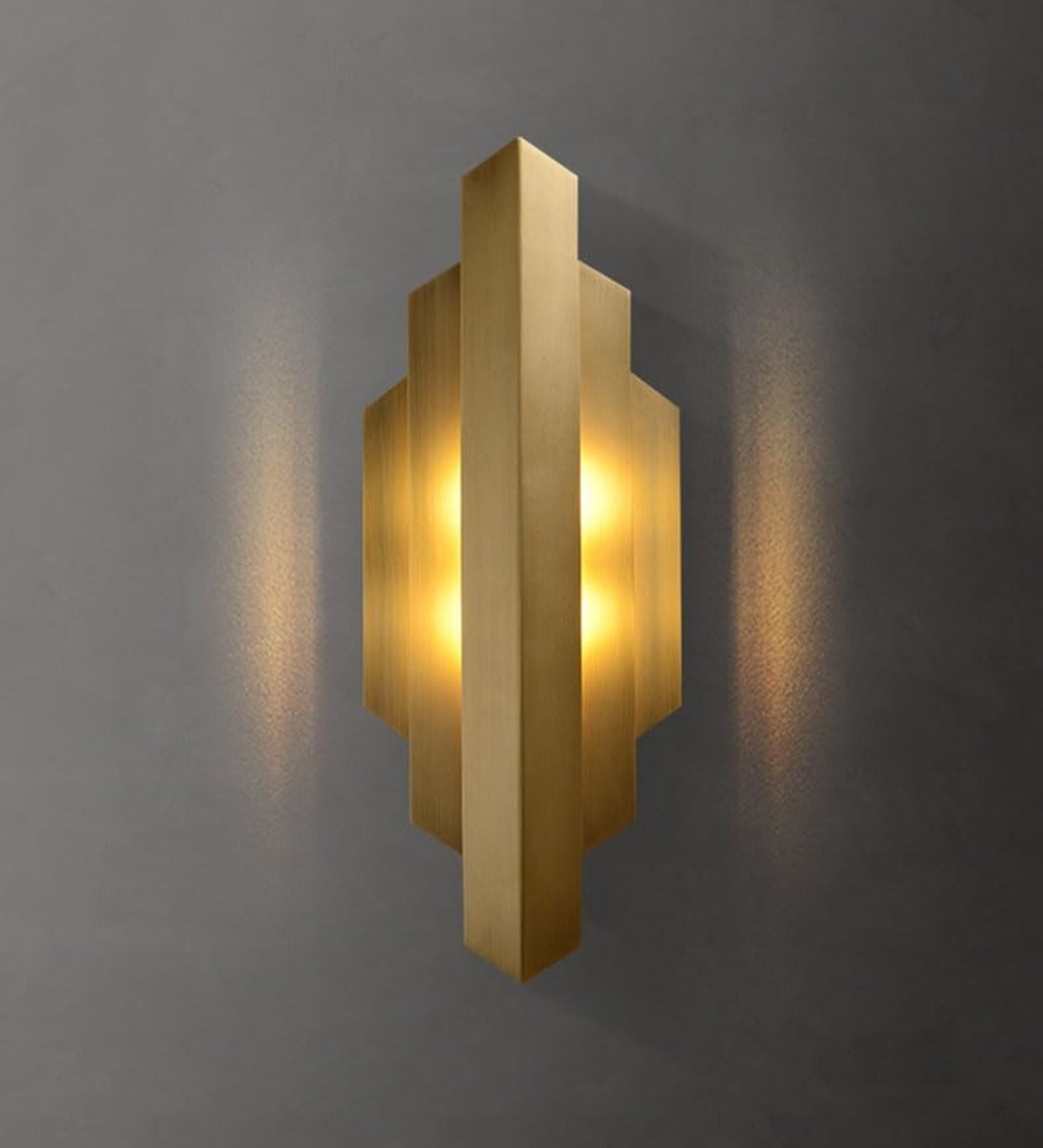 Nolan Minimalist Wall Light Gold Plate Design Tri-Color LED Modern Decorative Wall Lamp for Living Room Bedroom