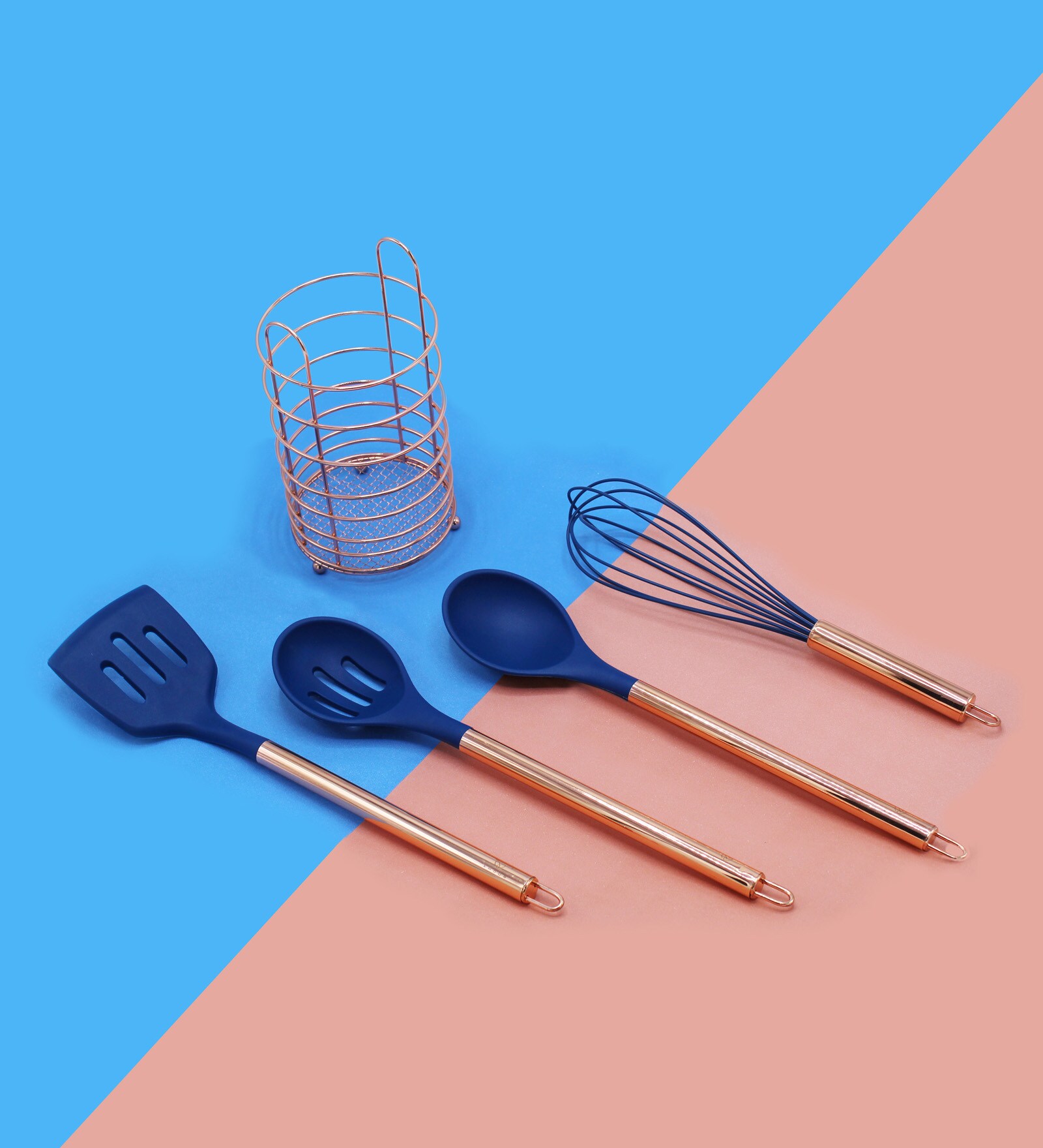 Emiliano Blue Silicone (Set of 5) Spatula