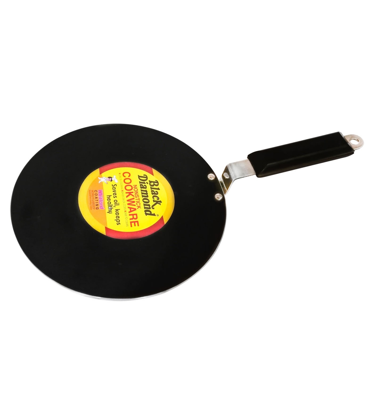 Cal 9.8 Inch Non- Stick Black Aluminium Tawa