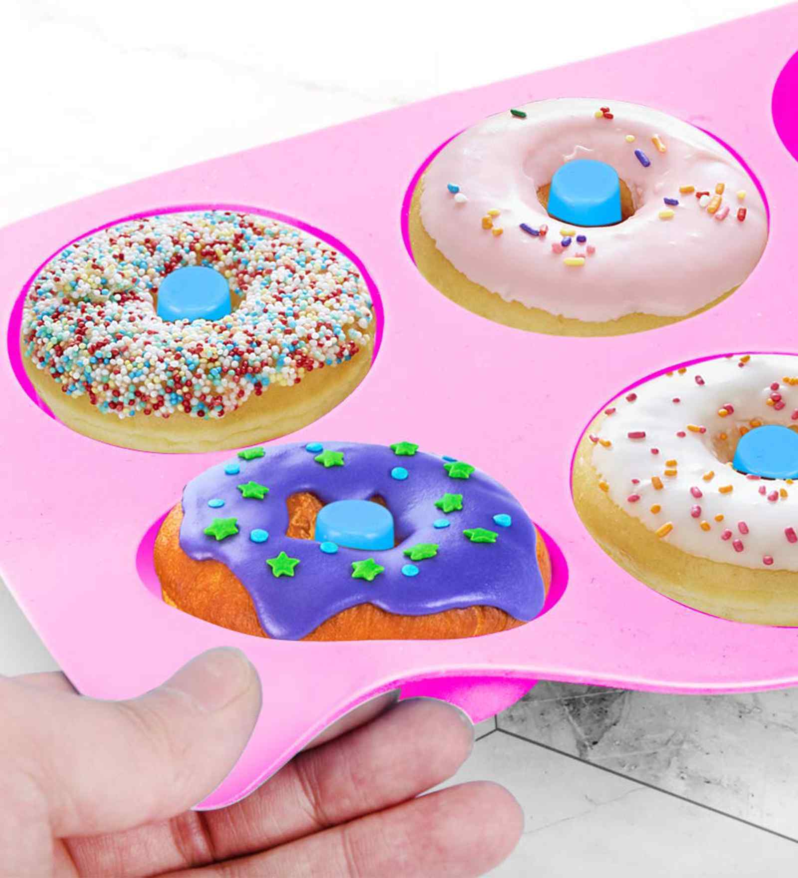 Assorted Non-Stick Silicone Doughnut Pan