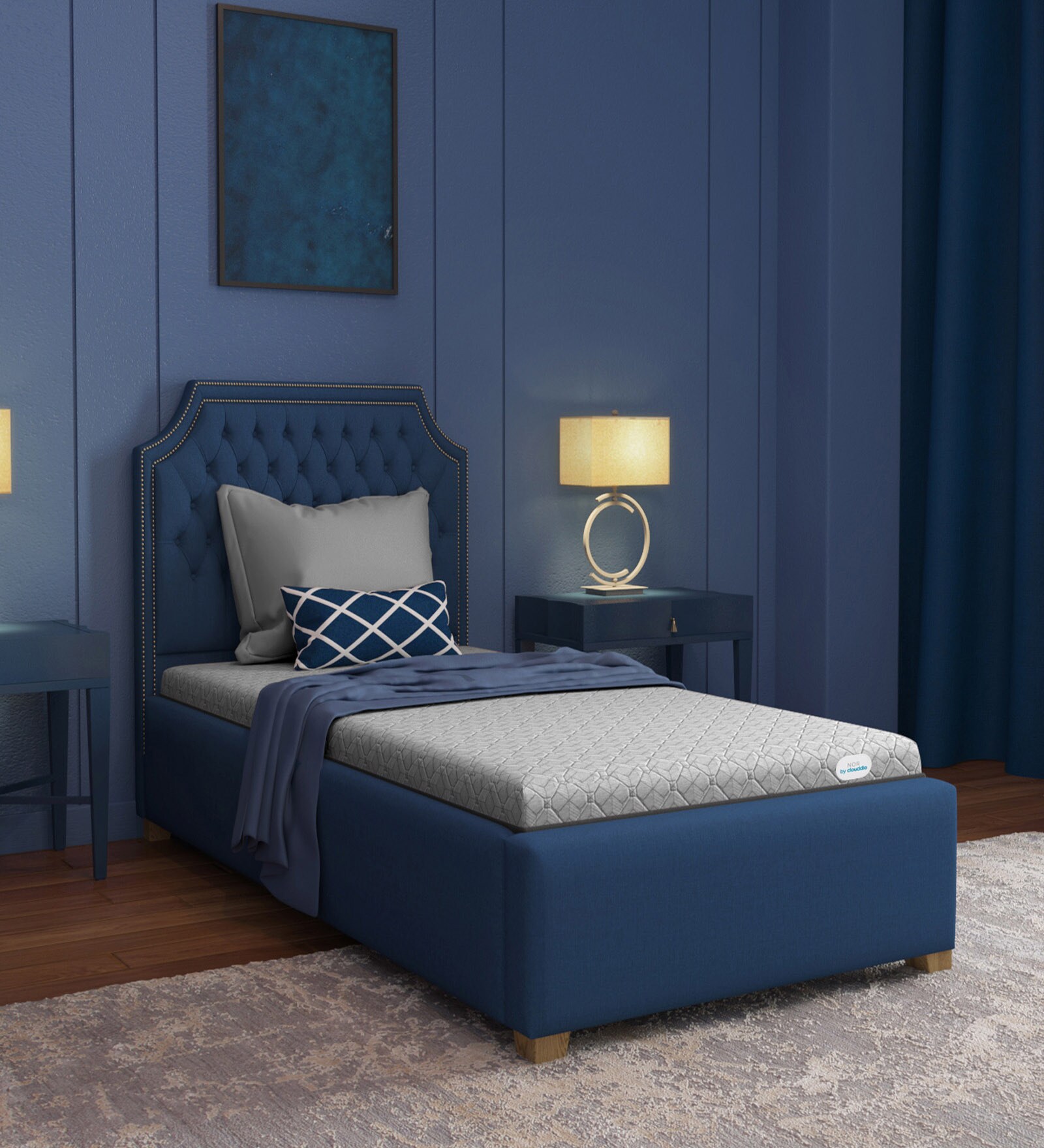 Nor Dual Comfort 6 inch Memory Foam Single Mattress in Grey Colour Nor Dual Comfort 6 inch Memory Foam Single Mattress in Grey Colour
