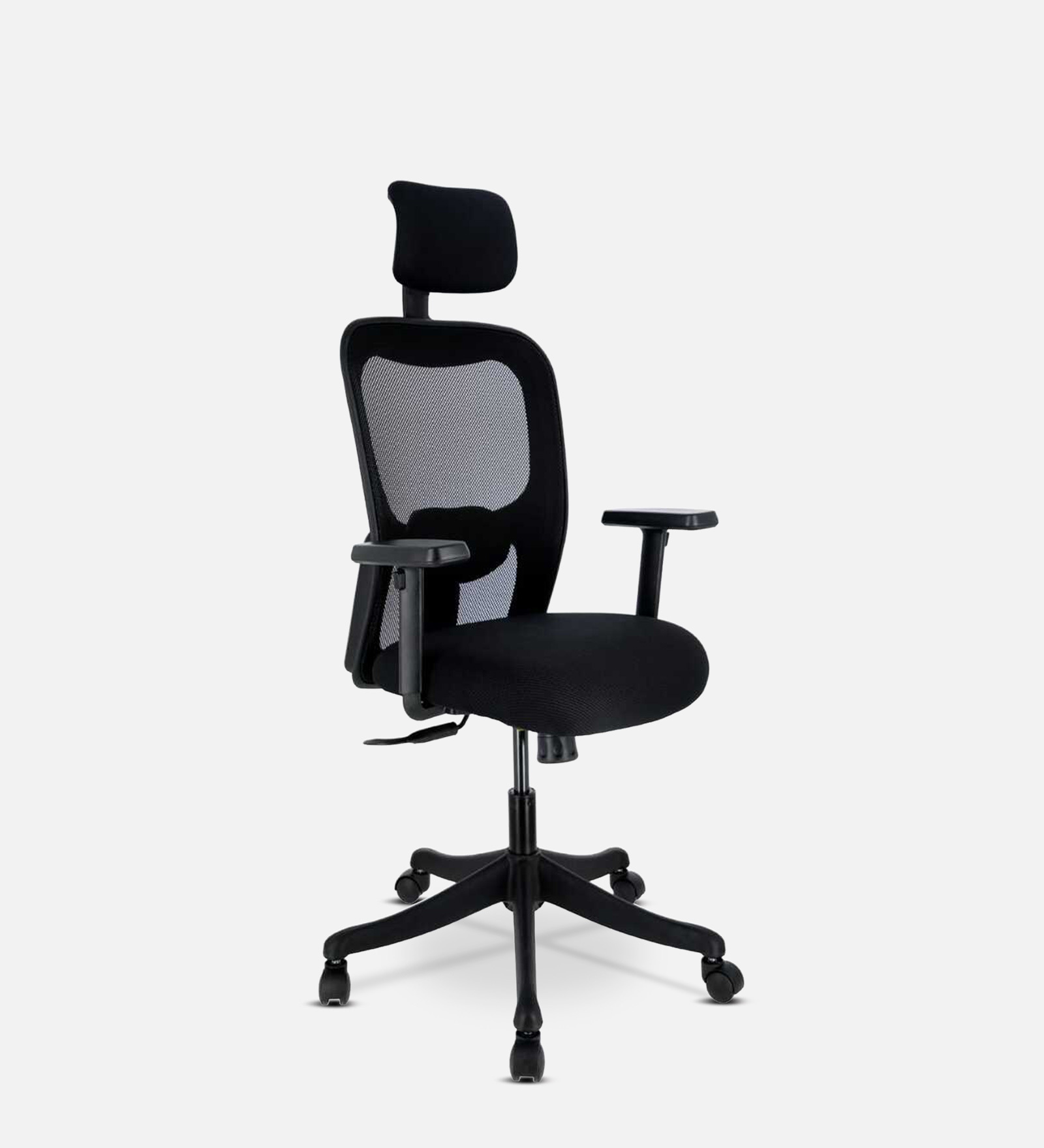 Nora High Back Ergonomic Chair In Black Colour